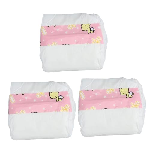KONTONTY Baby Puppe Puppenwindeln Für Rollenspiele Puppenzubehör Für Puppen Ideal Für Puppenverkleidung Und Spielhaus Zubehör Puppen Windeln Puppenlätzchen Und Windeln Für Baby Puppen von KONTONTY