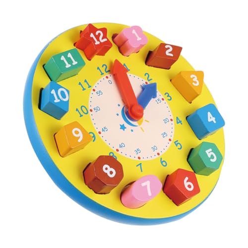 KONTONTY Spielzeug Uhr Puzzle Für Vorschulkinder Uhr Spielzeug Pädagogisches Lernspielzeug Für Kinder von KONTONTY