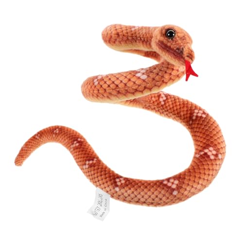 KONTONTY Python- Schlange Halloween Dekoration Halloween Prop Schlange Tierattrappe Plüsch Sachen Kognitives Schlangenmodell Trickspielzeug für Partys PP Baumwolle Brown KONTONTY Python- Schlange Halloween Dekoration Halloween Prop Schlange Tierattrappe Plüsch Sachen Kognitives Schlangenmodell Trickspielzeug für Partys PP Baumwolle Brown von KONTONTY