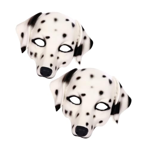 KONTONTY Realistische Hundemaske Vollgesichtsmaske aus Pu-schaum Verstellbare Atmungsaktive Tiergesichtsmaske für Erwachsene für Halloween Karneval Maskenball und Kostümpartys von KONTONTY
