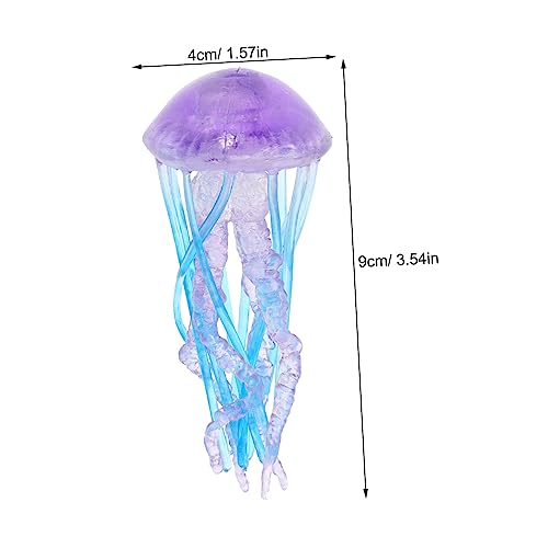 KONTONTY Realistische Quallen Figurine Simulation Jellyfish Modell als Garten und Schreibtischdeko Pädagogisches Meeresbewohner Stabiles Material von KONTONTY