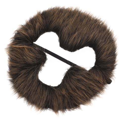 KONTONTY Realistischer Affenbart Kostüm Bearded für Erwachsene Braune Gesichtsbehaarung für Cosplay Tier Themenpartys Maskeraden und Bühnenauftritte Leicht Anzubringen und Angenehm zu von KONTONTY