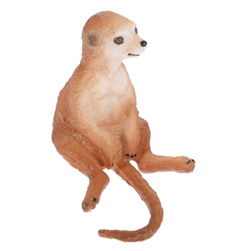KONTONTY Realistisches Erdmännchen Modell Kunststoff Figur Tierdekoration Lernspielzeug für Wohnraum Garten Deko Pädagogisches Wildtier Ornament von KONTONTY