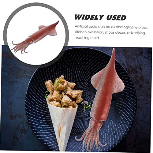 KONTONTY Realistisches Fake-spielzeugfutter Zur Präsentation Künstliches Calamary-Fotografie-requisit von KONTONTY