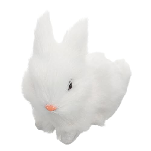 KONTONTY Realistisches Kuscheltier Hase aus Weichem Plüsch Detailgetreue Bunny Figur Kuscheliges Stofftier für Osterdekoration und Geschenkidee für Frühling und Geburtstag KONTONTY Realistisches Kuscheltier Hase aus Weichem Plüsch Detailgetreue Bunny Figur Kuscheliges Stofftier für Osterdekoration und Geschenkidee für Frühling und Geburtstag von KONTONTY