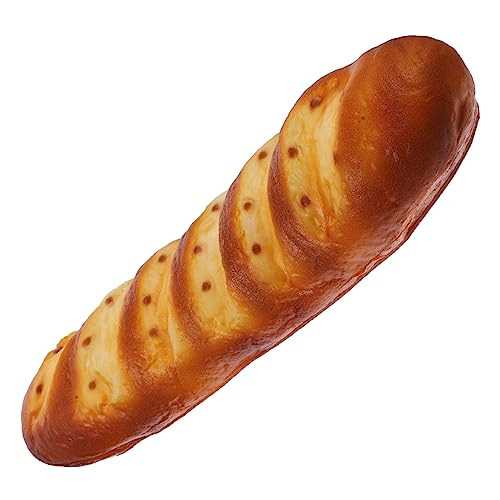 KONTONTY Realistisches Langsames Rückprall Baguette Modell Lebensnahe Bäckerei Deko Vielseitig als Fotografie Requisite und Haushaltsaccessoire Geeignet für Supermarkt Kindergarten Hotel von KONTONTY
