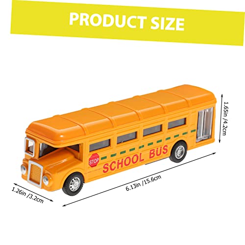 KONTONTY Realistisches Schulbus Modellspielzeug für Detailgetreues Fahrzeug Robustes Auto für Jungen und Mädchen Geeignet als Dekoration im Kinderzimmer KONTONTY Realistisches Schulbus Modellspielzeug für Detailgetreues Fahrzeug Robustes Auto für Jungen und Mädchen Geeignet als Dekoration im Kinderzimmer von KONTONTY