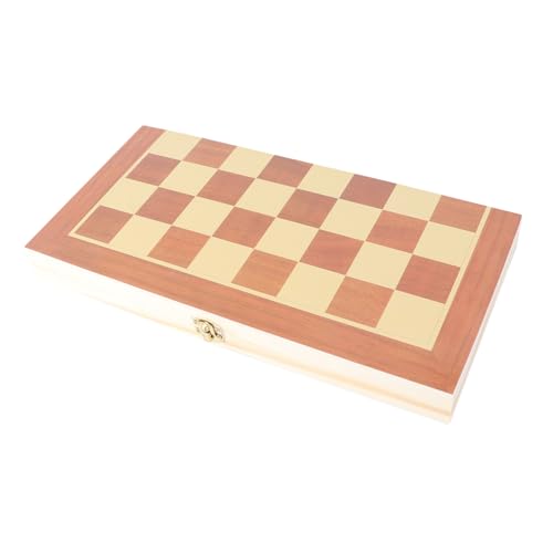 KONTONTY Zusammenklappbares Schachbrett Für Jungen Und Mädchen Schachspiel Aufbewahrungskoffer Aus Holz Lernspielzeug Für Zu Hause Und Unterwegs KONTONTY Zusammenklappbares Schachbrett Für Jungen Und Mädchen Schachspiel Aufbewahrungskoffer Aus Holz Lernspielzeug Für Zu Hause Und Unterwegs von KONTONTY