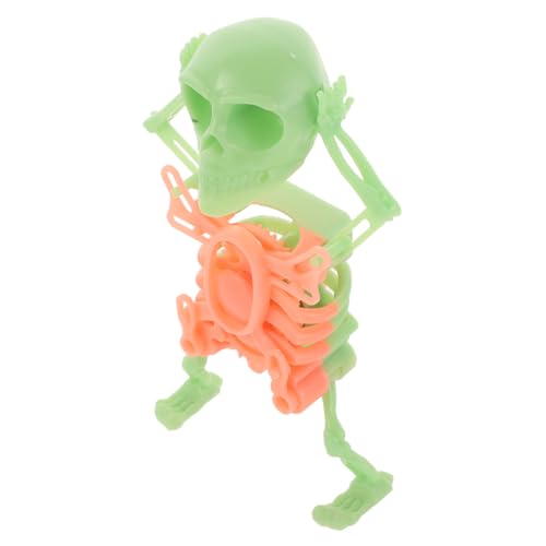 KONTONTY Schädel lustige Halloween Dekoration Windspielzeug Wind-Up Auto Armaturenbrett Dekoration Halloween- Auto-Solar-Ornament-Geist Plastik Green von KONTONTY