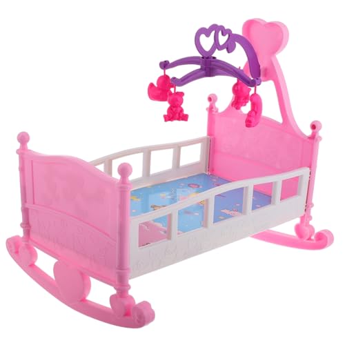 KONTONTY Schaukelbett für Puppen Puppenhaus Swinging Bett Betten Modell Miniatur-Puppenstubenbett Mini-Puppenhaus- Bettmodell Möbel-Miniaturfigur Puppenhaus-Ornamente Plastik KONTONTY Schaukelbett für Puppen Puppenhaus Swinging Bett Betten Modell Miniatur-Puppenstubenbett Mini-Puppenhaus- Bettmodell Möbel-Miniaturfigur Puppenhaus-Ornamente Plastik von KONTONTY