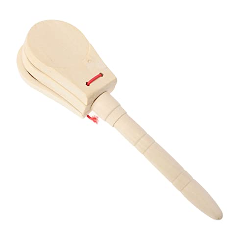KONTONTY Schlaginstrument für Percussion-Kastagnette pädagogische Kastagnette hölzerne Castanets interessantes Instrument Kastagnetten für kleine Kastagnette Holz KONTONTY Schlaginstrument für Percussion-Kastagnette pädagogische Kastagnette hölzerne Castanets interessantes Instrument Kastagnetten für kleine Kastagnette Holz von KONTONTY