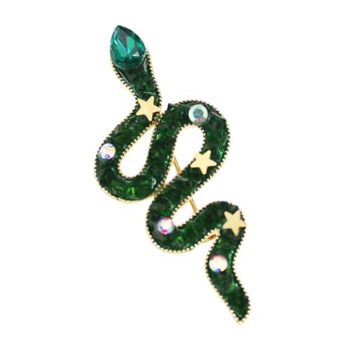KONTONTY Schlangenbrosche Halloween-verpackungspapier Figur Aufkleber Halloween-bonbonpapier Aus Wachs Stift Festliche Hängelampe Weihnachtsbrosche Pinata Broschen Legierung Green von KONTONTY