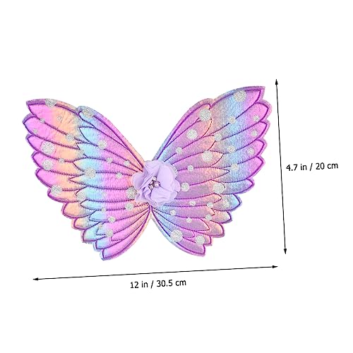 KONTONTY Schmetterlingsflügel für Halloween Kostüm Feenflügel Kostüme Cosplay-Flügel Engelsflügel Partykostüm Flügel -Performance-Flügel Stoff Violett KONTONTY Schmetterlingsflügel für Halloween Kostüm Feenflügel Kostüme Cosplay-Flügel Engelsflügel Partykostüm Flügel -Performance-Flügel Stoff Violett von KONTONTY