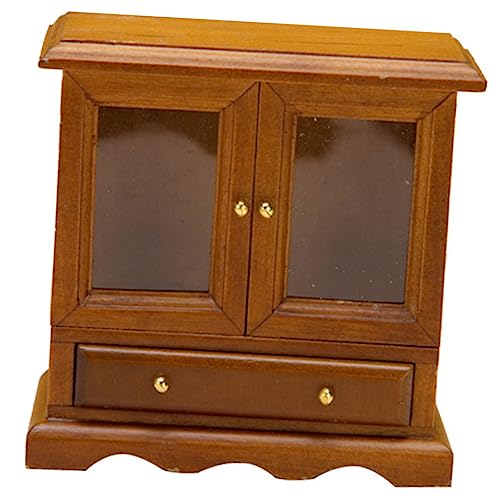 KONTONTY Schrankmodell für kinderspielzeug für Neugeborene puppenhaus mini Schrank Filigrane Miniaturmöbel Landschaftsgestaltung Miniaturspielzeug hölzern Brown KONTONTY Schrankmodell für kinderspielzeug für Neugeborene puppenhaus mini Schrank Filigrane Miniaturmöbel Landschaftsgestaltung Miniaturspielzeug hölzern Brown von KONTONTY