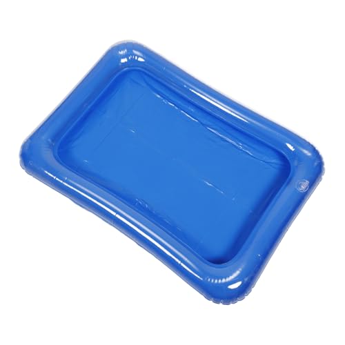 KONTONTY Schwimmbad Puppenbecken kleines Poolspielzeug Luftaufblasbares Tablett Aufblasbares Tablett für Lebensmittel Buffet-Serverhalter für den Innenbereich PVC Blue KONTONTY Schwimmbad Puppenbecken kleines Poolspielzeug Luftaufblasbares Tablett Aufblasbares Tablett für Lebensmittel Buffet-Serverhalter für den Innenbereich PVC Blue von KONTONTY