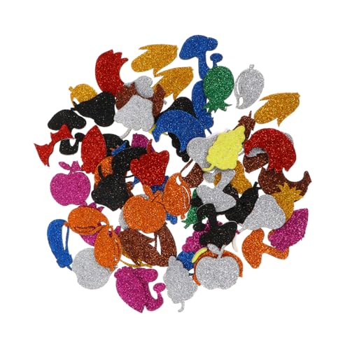 KONTONTY Scrapbooking-wandaufkleber Glitzernd Selbstklebend 3 Stück Handgefertigt Für Jungen Und Mädchen Kunstbedarf Für Die Raumdekoration Zufälliger Stil von KONTONTY