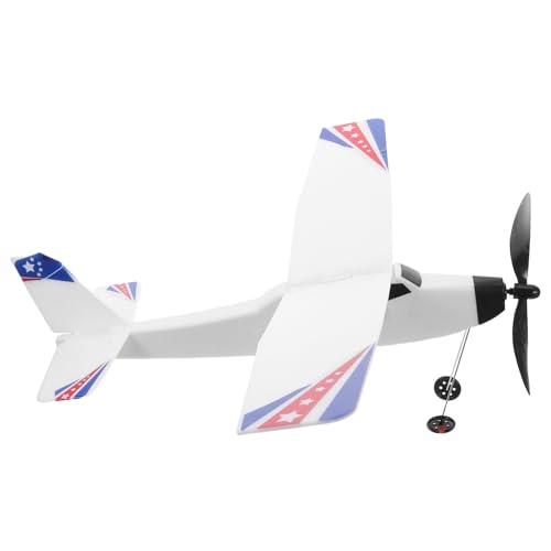 KONTONTY Segelflugzeuge Für Gummibandflugzeuge Handstart Segelflugzeug Doppeldeckerflugzeug Gummibandflugzeug Kleinkind Flugzeugspielzeug Spielzeugflugzeuge Segelflugzeug von KONTONTY