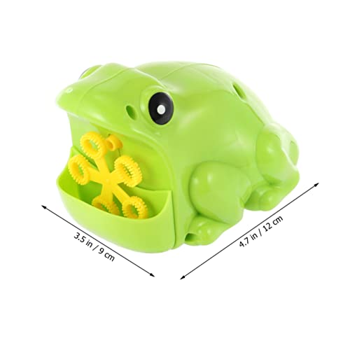 KONTONTY Seifenblasenmaschine Frosch Lustige Seifenblasenmaschine Grün von KONTONTY