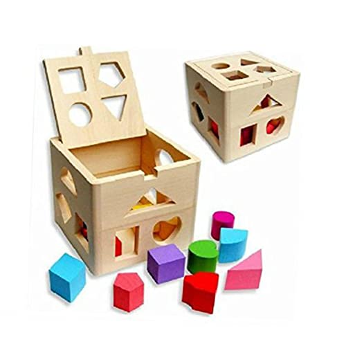 KONTONTY Set Aus Bausteinen Für Geometrische Formen Lernspielzeug Für Jungen Und ädchen Pädagogische Holzspielzeuge Für Kleinkinder Für Kreatives Bauen Und KONTONTY Set Aus Bausteinen Für Geometrische Formen Lernspielzeug Für Jungen Und ädchen Pädagogische Holzspielzeuge Für Kleinkinder Für Kreatives Bauen Und von KONTONTY