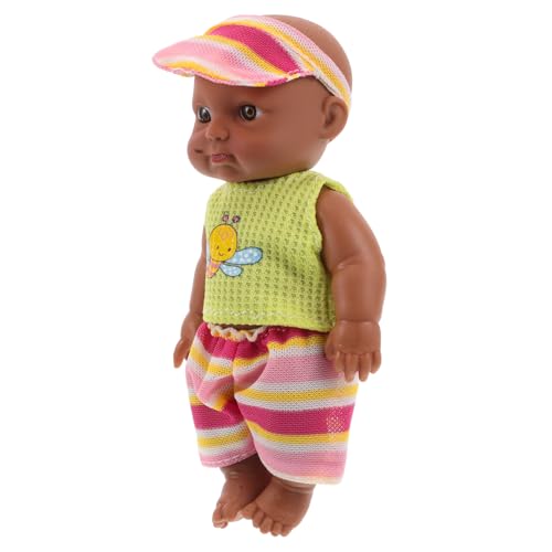 KONTONTY Simulation Einer Babypuppe erste Jungs Realistische Babypuppe richtig Junge klein Mini Neugeborenes Babypuppen Kohlbeet-Puppen Schwarze Puppen Zwillingspuppen niedlich Vinyl KONTONTY Simulation Einer Babypuppe erste Jungs Realistische Babypuppe richtig Junge klein Mini Neugeborenes Babypuppen Kohlbeet-Puppen Schwarze Puppen Zwillingspuppen niedlich Vinyl von KONTONTY