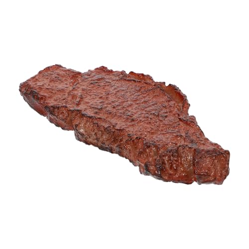 KONTONTY Simulations Steak aus Kunststoff Realistische und Oberfläche Sicheres Requisit für Rollenspiele Fotografie Dekoration und Geschenke von KONTONTY