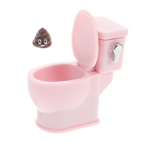 KONTONTY Simuliertes Toilettenmodell Puppenhaus-Badezimmer-Accessoires Winzige Möbel Miniaturmöbel Miniaturpuppenhausmöbel Streichspiele Toilette Kuchendeckel Plastik Rosa KONTONTY Simuliertes Toilettenmodell Puppenhaus-Badezimmer-Accessoires Winzige Möbel Miniaturmöbel Miniaturpuppenhausmöbel Streichspiele Toilette Kuchendeckel Plastik Rosa von KONTONTY