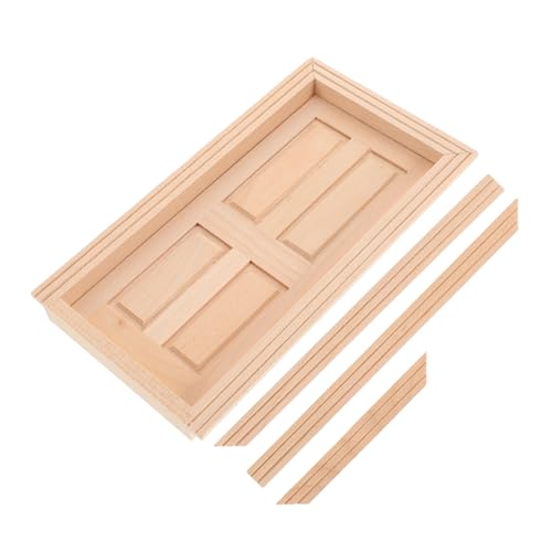 KONTONTY Mini Unfinished Holz Tür Puppenhaus Winzige Möbel Modell 1:12 Miniatur Fee Tür Dekorative Home Prop Für Märchen Pretend Spielen KONTONTY Mini Unfinished Holz Tür Puppenhaus Winzige Möbel Modell 1:12 Miniatur Fee Tür Dekorative Home Prop Für Märchen Pretend Spielen von KONTONTY