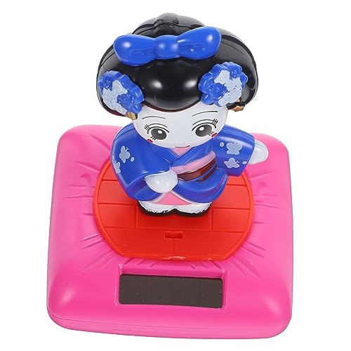 KONTONTY Solarbetriebene Kimono Wackelfigur mit Kopfnicken Dekorative Japanische Kimono Puppenstatue für Auto Wohnraum Handgefertigte Solarbetriebene Figur ohne Batterien Niedliche KONTONTY Solarbetriebene Kimono Wackelfigur mit Kopfnicken Dekorative Japanische Kimono Puppenstatue für Auto Wohnraum Handgefertigte Solarbetriebene Figur ohne Batterien Niedliche von KONTONTY