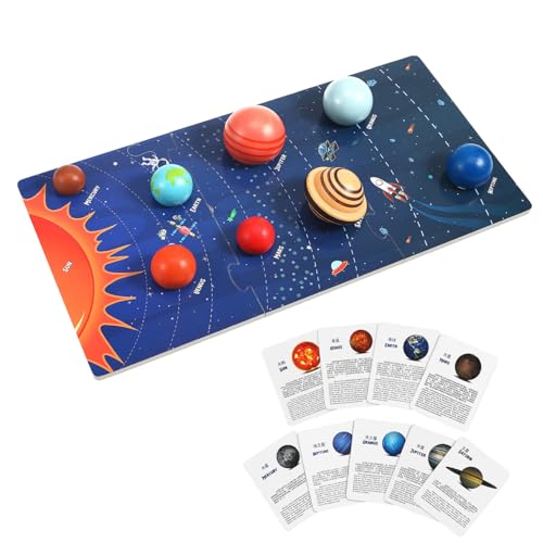 KONTONTY Solarsystem Puzzle Aus Robustes Weltraum Lernspielzeug Für Planeten Modell Sicher Und Leicht Zu Lagern Für Jungen Und Ab Jahren von KONTONTY