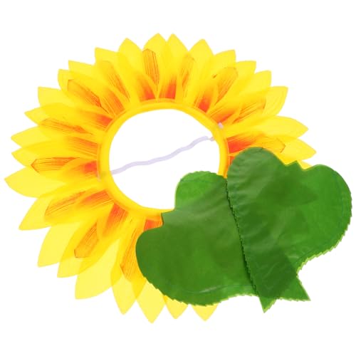 KONTONTY Sonnenblumen Kopfbedeckung mit Handschuhen Lustiges Kostümset für Halloween Karneval und Tanzpartys Langlebig und Elegant für Verschiedene Anlässe KONTONTY Sonnenblumen Kopfbedeckung mit Handschuhen Lustiges Kostümset für Halloween Karneval und Tanzpartys Langlebig und Elegant für Verschiedene Anlässe von KONTONTY