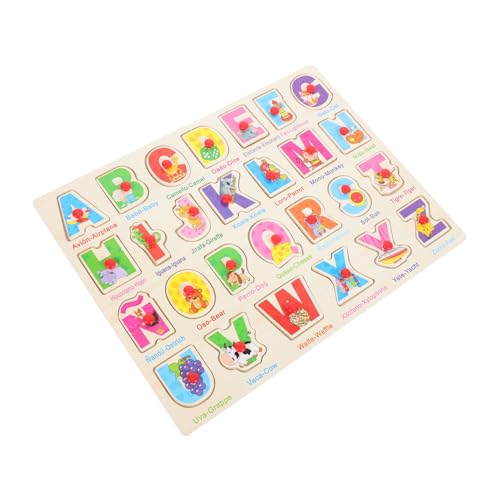 KONTONTY Spanisches Holzpuzzle für Bunten Holzstücken und Wortillustrationen Fördert Kognitive Fähigkeiten und Sprachverständnis Sicheres Montessori für Kleinkinder für Frühkindliche KONTONTY Spanisches Holzpuzzle für Bunten Holzstücken und Wortillustrationen Fördert Kognitive Fähigkeiten und Sprachverständnis Sicheres Montessori für Kleinkinder für Frühkindliche von KONTONTY