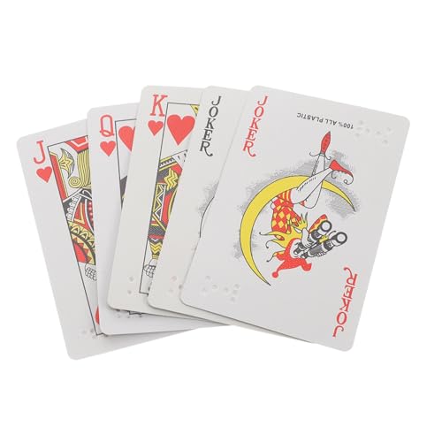 KONTONTY Großdruckkarten Taktile Spielkarten Braille Karten Für Spiele Blinden Erwachsene Kinder KONTONTY Großdruckkarten Taktile Spielkarten Braille Karten Für Spiele Blinden Erwachsene Kinder von KONTONTY