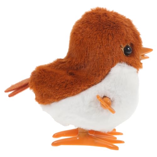 KONTONTY Springendes Spatzspielzeug für kinderspielzeug jucarii pentru copii babyspielsachen spielsachen Tierspielzeug aufziehen zum Verschenken Plüsch Brown von KONTONTY
