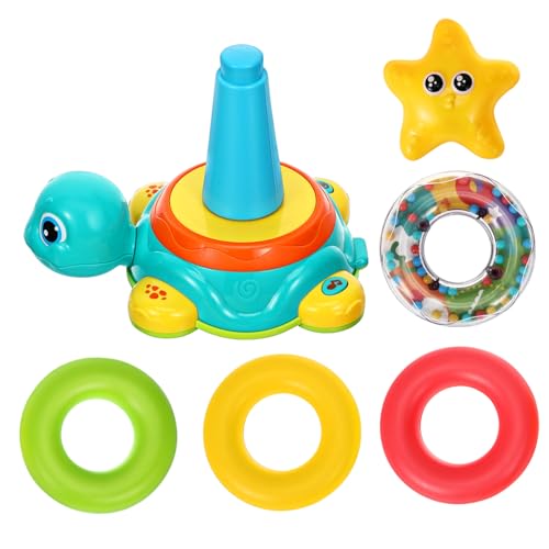KONTONTY Stapelbares Schildkrötenspielzeug Für Krabbelspielzeug Krabbelschildkrötenspielzeug Kleinkind Stapelspielzeug Sensorisches Stapelspielzeug Stapelspielzeug Für Babys Von KONTONTY Stapelbares Schildkrötenspielzeug Für Krabbelspielzeug Krabbelschildkrötenspielzeug Kleinkind Stapelspielzeug Sensorisches Stapelspielzeug Stapelspielzeug Für Babys Von von KONTONTY