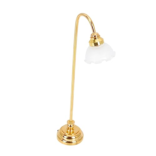 KONTONTY Stehlampe für Puppenhaus LED Tischlampe Dekorative Miniaturbeleuchtung für Wohnzimmer und Schlafzimmer Batteriebetrieben Elegantes Design für Dollhouse Deko KONTONTY Stehlampe für Puppenhaus LED Tischlampe Dekorative Miniaturbeleuchtung für Wohnzimmer und Schlafzimmer Batteriebetrieben Elegantes Design für Dollhouse Deko von KONTONTY