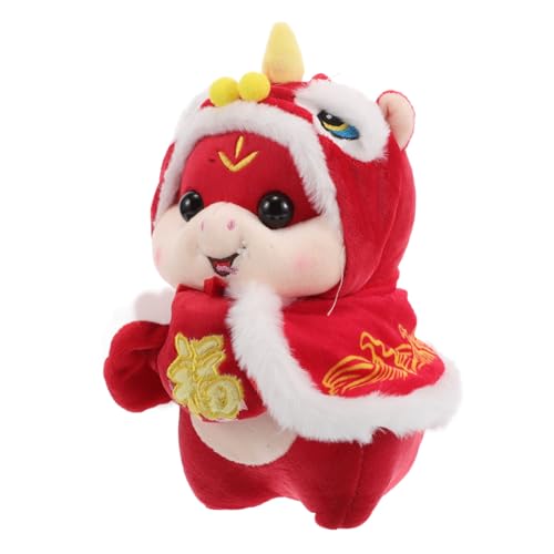 KONTONTY Sternzeichen Schlangenpuppe Japanisches Stofftier Chinesische Neujahrsdekoration Tischdekoration Zum Chinesischen Neujahr Chinesische Neujahrsverzierung Chinesische Tiere Plüsch von KONTONTY