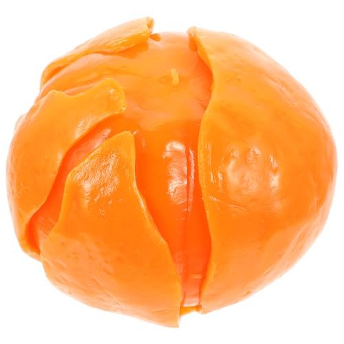 KONTONTY Stressabbau Orangenform Leichtes Langlebiges Decompression Squeeze Toy Sensorisches Küchenmodell Pädagogisches Orangen Desktop Ornament für Stressreduktion und unterstützung von KONTONTY