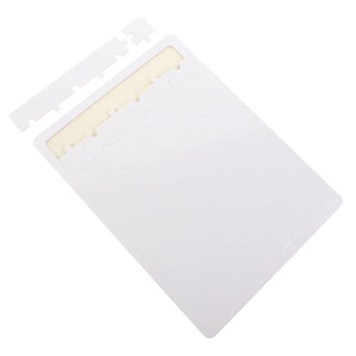 KONTONTY Sublimationsholzpuzzle Blanko Holzpuzzle zum Selbstgestalten Thermotransfer Puzzle Teile für DIY Bastelbedarf Stabile Puzzleplatte für Foto Sublimation und Kreative Geschenkideen von KONTONTY