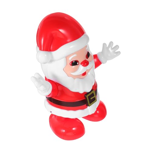KONTONTY Tanzender Weihnachtsmann Elektrischer Santa Weihnachtsfeier Dekoratives Party Mitbringsel Für Büro Balkon Auto Batterie Nicht Enthalten von KONTONTY