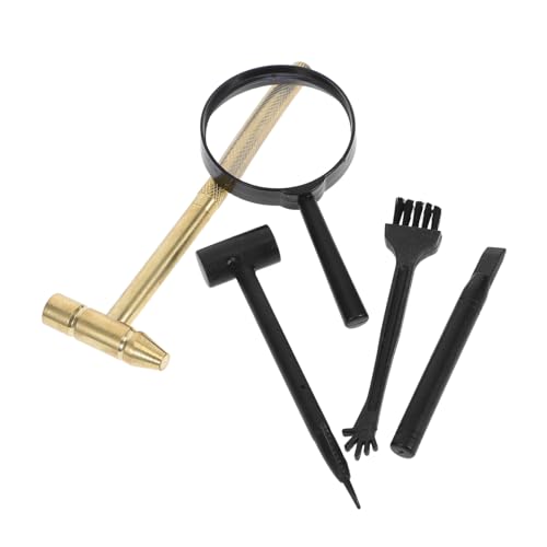 KONTONTY Teiliges Archäologie Werkzeugset mit Metallhammer Meißel Pinsel und Lupe Langlebiges Tragbares Grabungsset für Interaktives Lernen und Eltern Junge Mädchen Aktivitäten KONTONTY Teiliges Archäologie Werkzeugset mit Metallhammer Meißel Pinsel und Lupe Langlebiges Tragbares Grabungsset für Interaktives Lernen und Eltern Junge Mädchen Aktivitäten von KONTONTY
