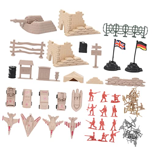 KONTONTY Teiliges Militärmodell Spielset mit Plastiksoldaten und Kampfjets Statische Szenenfiguren für Fördert Fantasie und Interaktives Buntes für Jungen und Mädchen KONTONTY Teiliges Militärmodell Spielset mit Plastiksoldaten und Kampfjets Statische Szenenfiguren für Fördert Fantasie und Interaktives Buntes für Jungen und Mädchen von KONTONTY