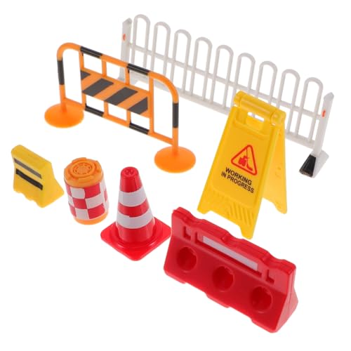 KONTONTY Teiliges Mini Verkehrszeichen Set Robustem Kindersicheres Lernspielzeug für Kleinkinder Realistische Farben Pädagogisches Straßensperren zur Verkehrssicherheit und Szenen von KONTONTY