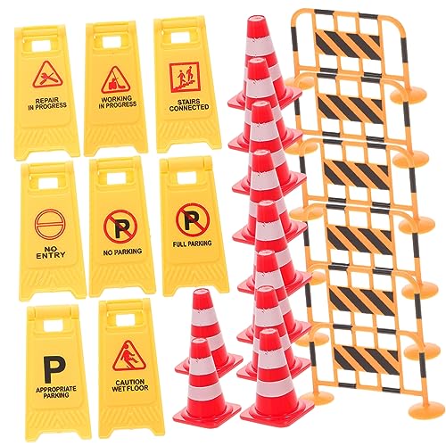 KONTONTY Teiliges Verkehrszeichen mit Form Warnschildern Roten Leitkegeln und Orangenen Metallbarrieren Pädagogisches Straßensperre für Vorschulkinder Buntes Lernspielzeug KONTONTY Teiliges Verkehrszeichen mit Form Warnschildern Roten Leitkegeln und Orangenen Metallbarrieren Pädagogisches Straßensperre für Vorschulkinder Buntes Lernspielzeug von KONTONTY