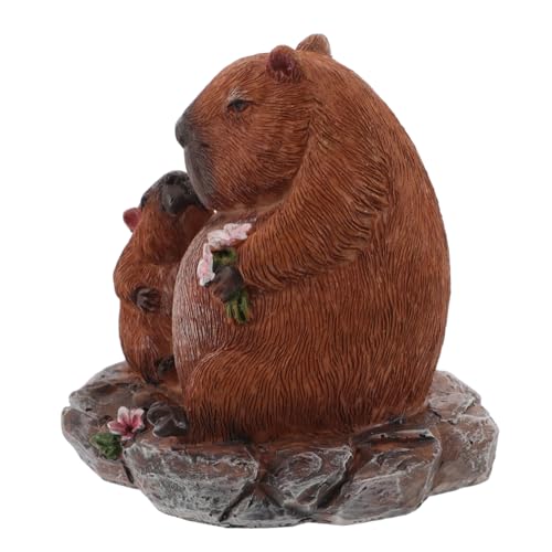 KONTONTY Tierfigur Kunstharz Capybara Figur Für Wissenschaftsprojekte Capybara Lernspielzeug Geburtstagskuchenaufsatz Für KONTONTY Tierfigur Kunstharz Capybara Figur Für Wissenschaftsprojekte Capybara Lernspielzeug Geburtstagskuchenaufsatz Für von KONTONTY