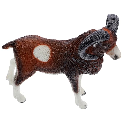 KONTONTY Mufflon-tiermodell-Statue Realistisches Ornament Zum Spielen Simulierte Mufflon-Figur-Dekoration Heimdekoration Oder Geschenkidee von KONTONTY
