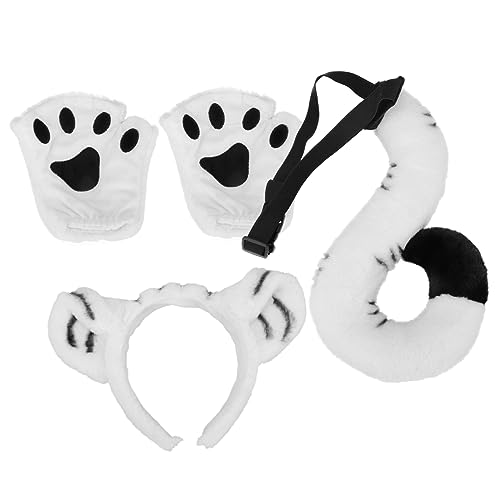 KONTONTY Tiger Kostüm Set mit Tigerohren Haarreif und Tigerpfoten Handschuhen Weiches Tierkostüm Partyzubehör für Fasching Cosplay Geburtstag und Karneval KONTONTY Tiger Kostüm Set mit Tigerohren Haarreif und Tigerpfoten Handschuhen Weiches Tierkostüm Partyzubehör für Fasching Cosplay Geburtstag und Karneval von KONTONTY