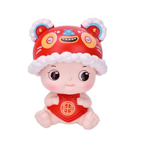 KONTONTY Tiger-Löwen-Ornamente wackelpuppe funnytoys Novelty Decoration autodeko car Ornament Auto-Innenausstattung dekoratives Puppenspielzeug Jahr des Tigerdekors Puppenschmuck Harz rot KONTONTY Tiger-Löwen-Ornamente wackelpuppe funnytoys Novelty Decoration autodeko car Ornament Auto-Innenausstattung dekoratives Puppenspielzeug Jahr des Tigerdekors Puppenschmuck Harz rot von KONTONTY