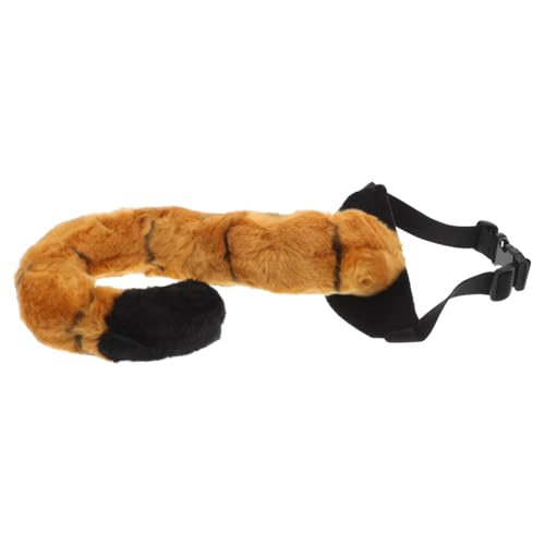 KONTONTY Tiger Tail Food Dress Kostüm Plüsch Tiger Heck Tierkostümversorgung Für Kinder Und Erwachsene Für Halloween -Partys Und Bühnenaufführungen von KONTONTY