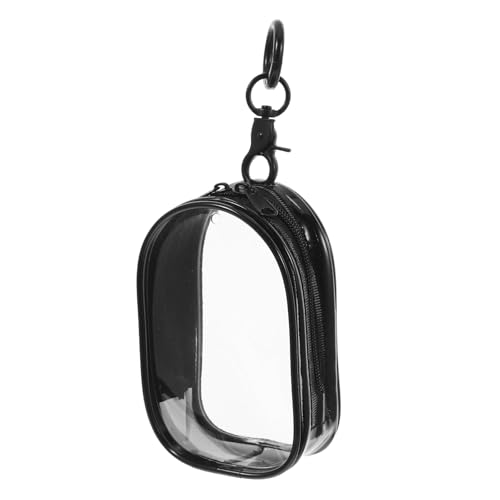 KONTONTY Transparente PVC Puppentragetasche mit Reißverschluss und Schlüsselanhänger Kleine Durchsichtige Aufbewahrungstasche für Puppen und Vielseitig für Zuhause und Unterwegs von KONTONTY