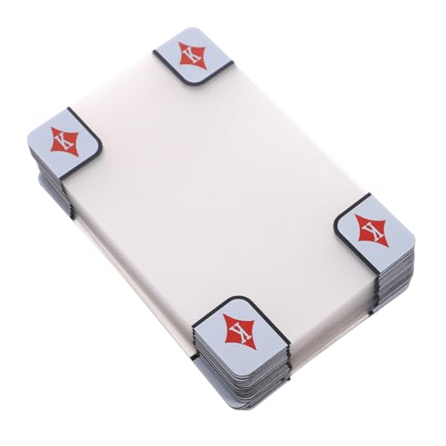 KONTONTY Transparente Spielkarten mit seidigem Finish Wasserdichtes Kunststoff-pokerdeck Cheatschutz für Familienspiele Strandpartys und Outdoor-turniere von KONTONTY